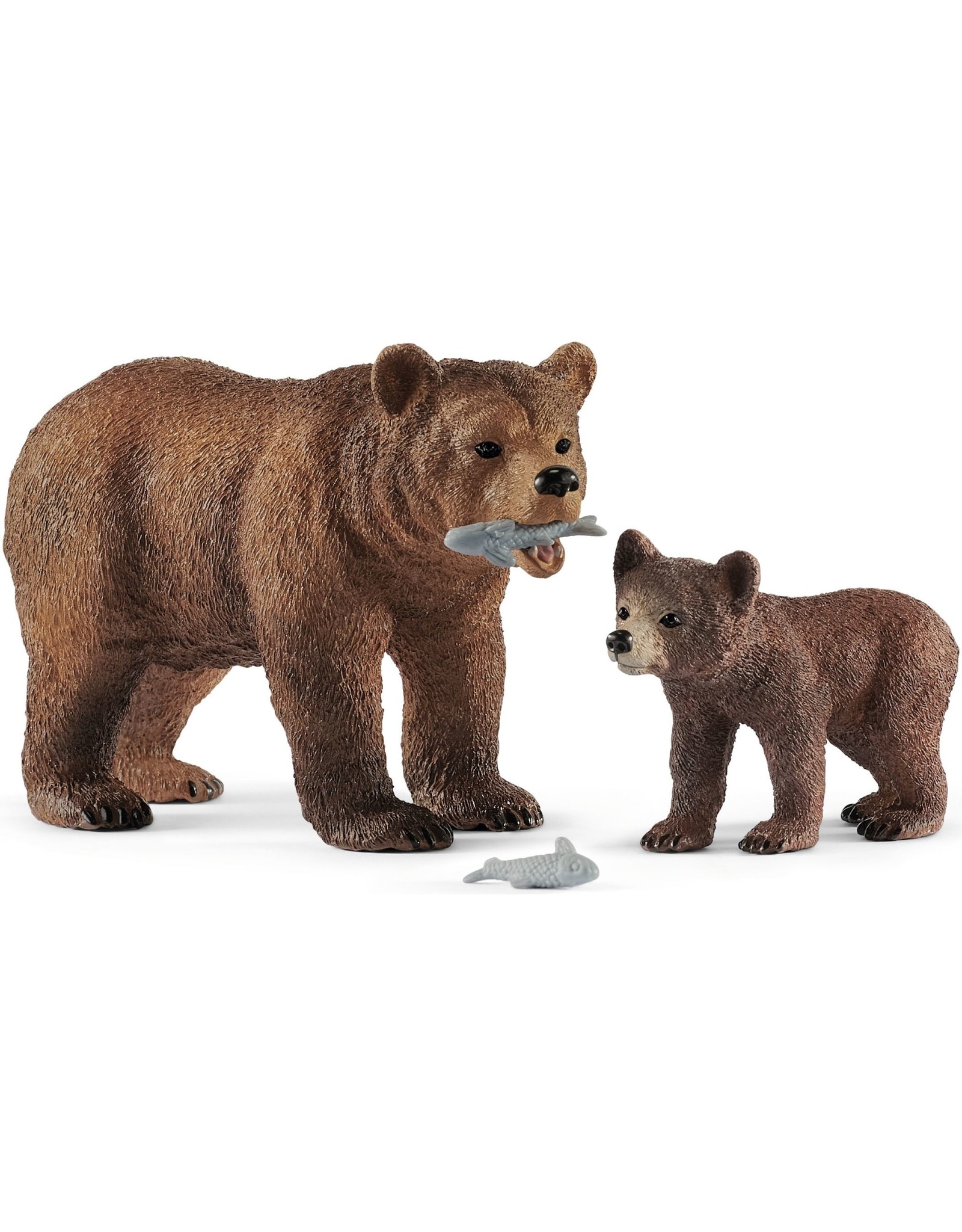 Schleich Schleich Wild Life 42473 Moeder Grizzly Beer met Jong