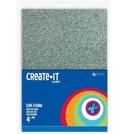 Create-It Haza Create-it  Foam Glitter A4 - 4 vel