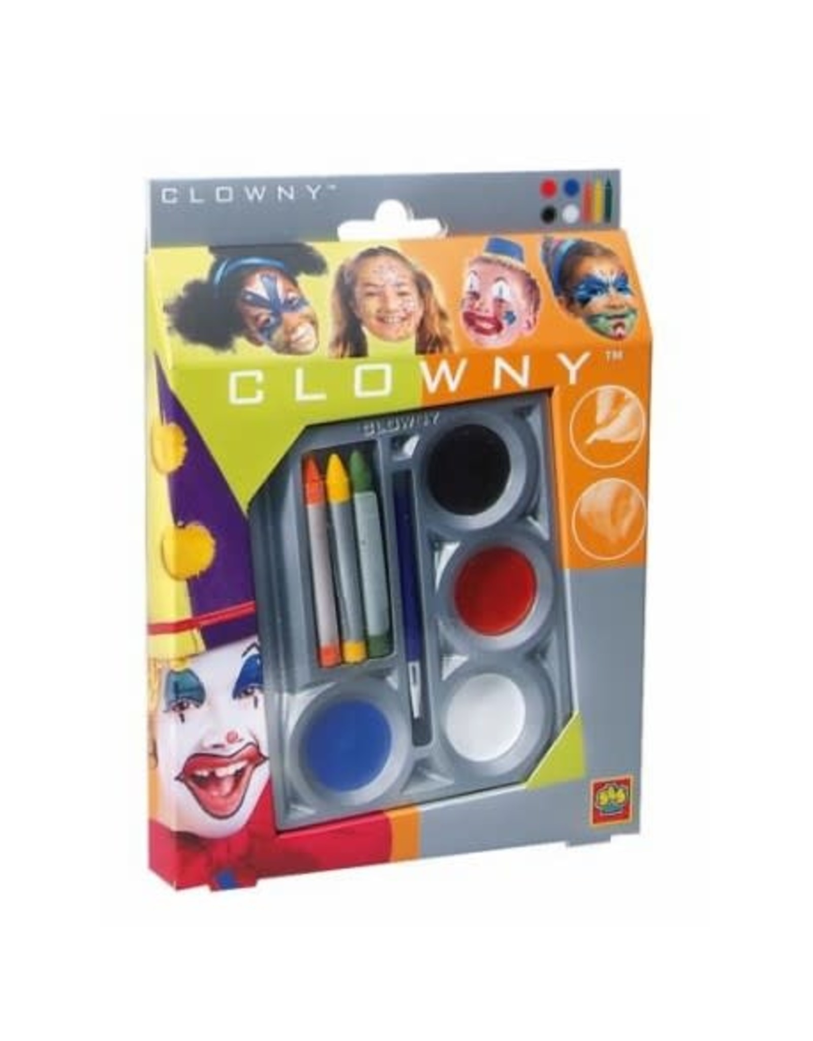 SES Creative SES Creative Clowny 09641 Aquaschmink 4+3 Kleurenset
