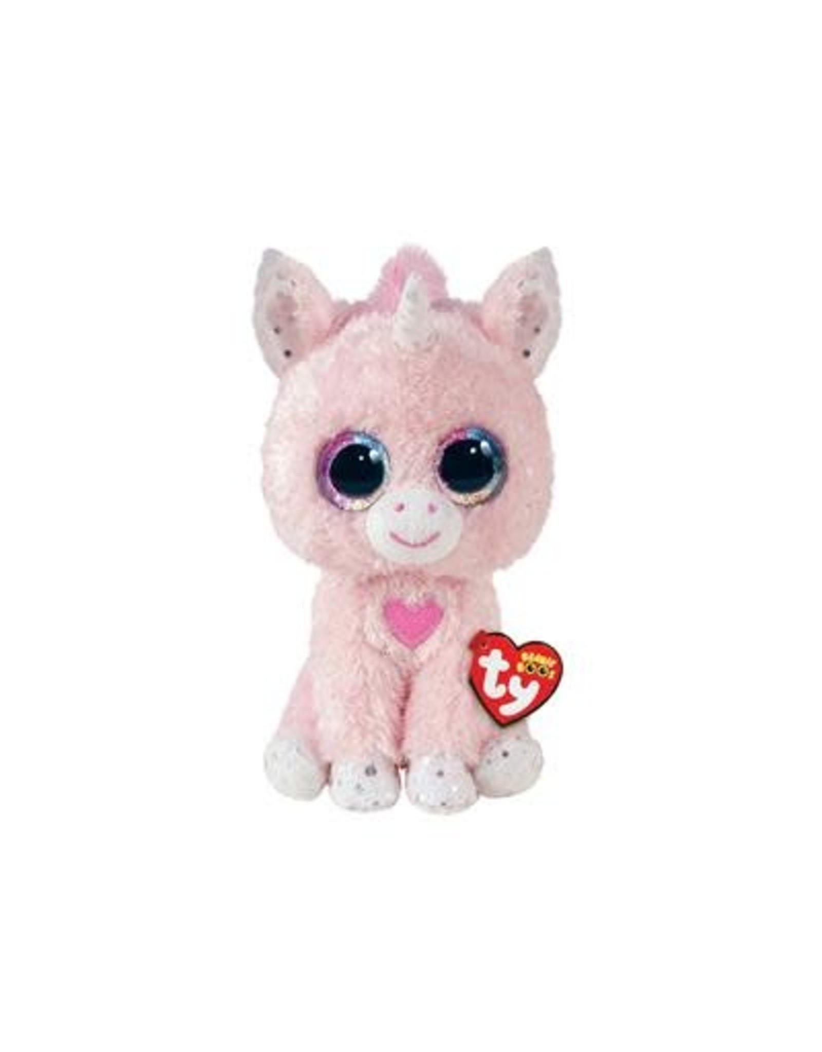 Ty Ty Beanie Boo's Snookie de Unicorn Pink 15cm