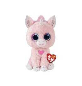 Ty Ty Beanie Boo's Snookie de Unicorn Pink 15cm