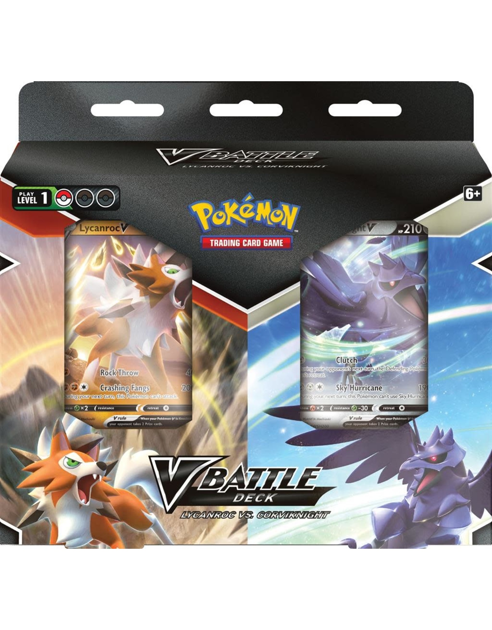 The Pokemon Company Pokémon TCG V Battle Decks Bundle Lycanroc vs Corviknighr