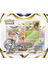 The Pokemon Company Pokémon TCG Sword & Shield Brilliant Stars  Leafeon 3 Booster Blister