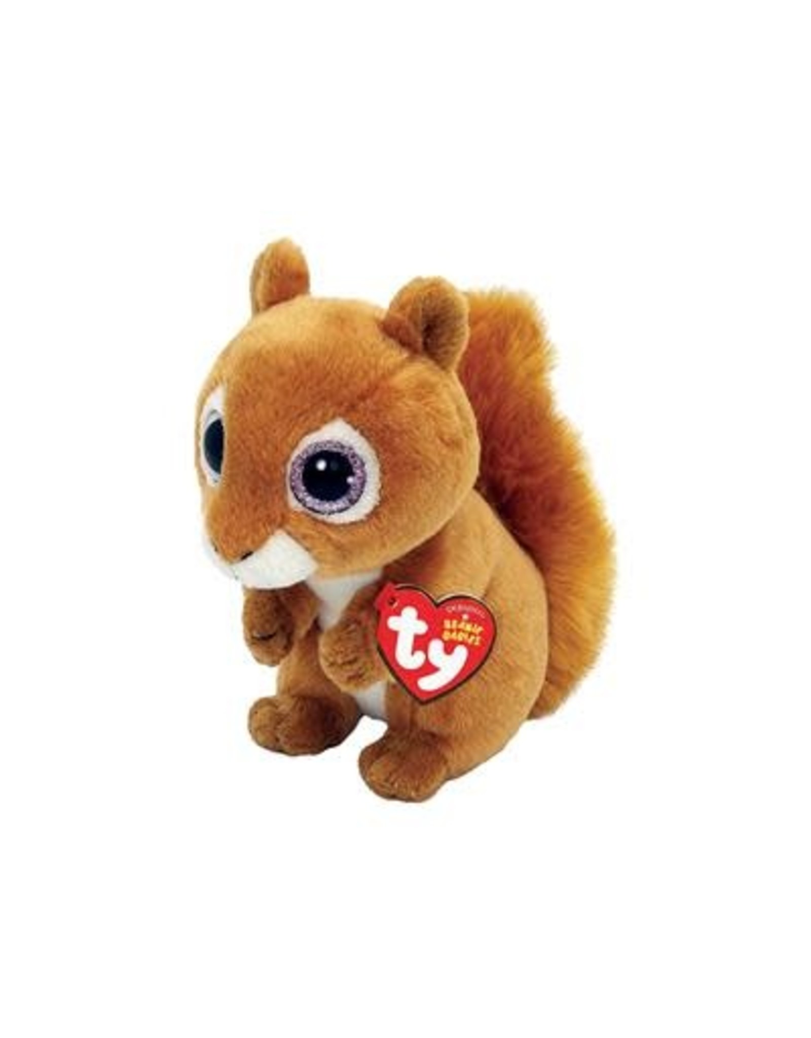 Ty Ty Beanie Babies Squire de bruine Eekhoorn 15cm