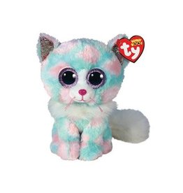 Ty Ty Beanie Boo's  Opal de Groen/Roze Kat  15cm