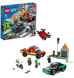 LEGO Lego City 60319 Brandweer & Politie Achtervolging – Fire Rescue And Police Chase