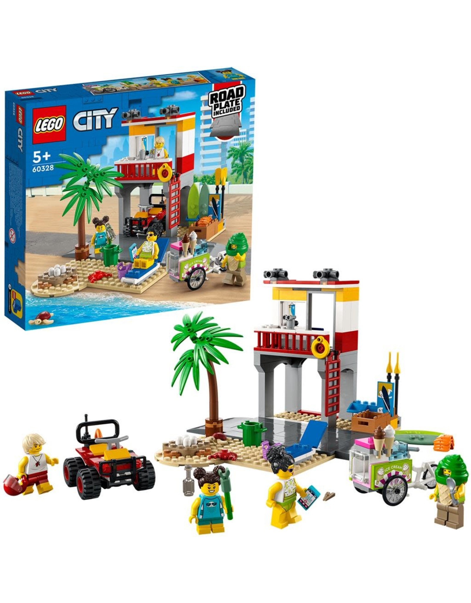 LEGO Lego City 60328 Strandwachter Uitkijkpost - Beach Lifeguard Station