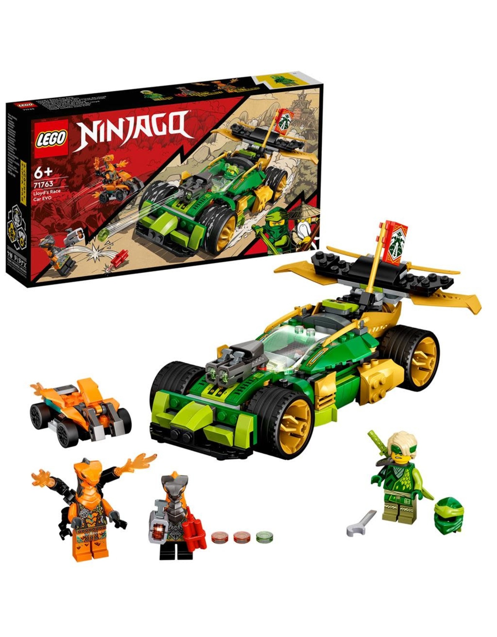 LEGO Lego Ninjago 71763 Lloyd's Racewagen EVO – Lloyd's Race Car