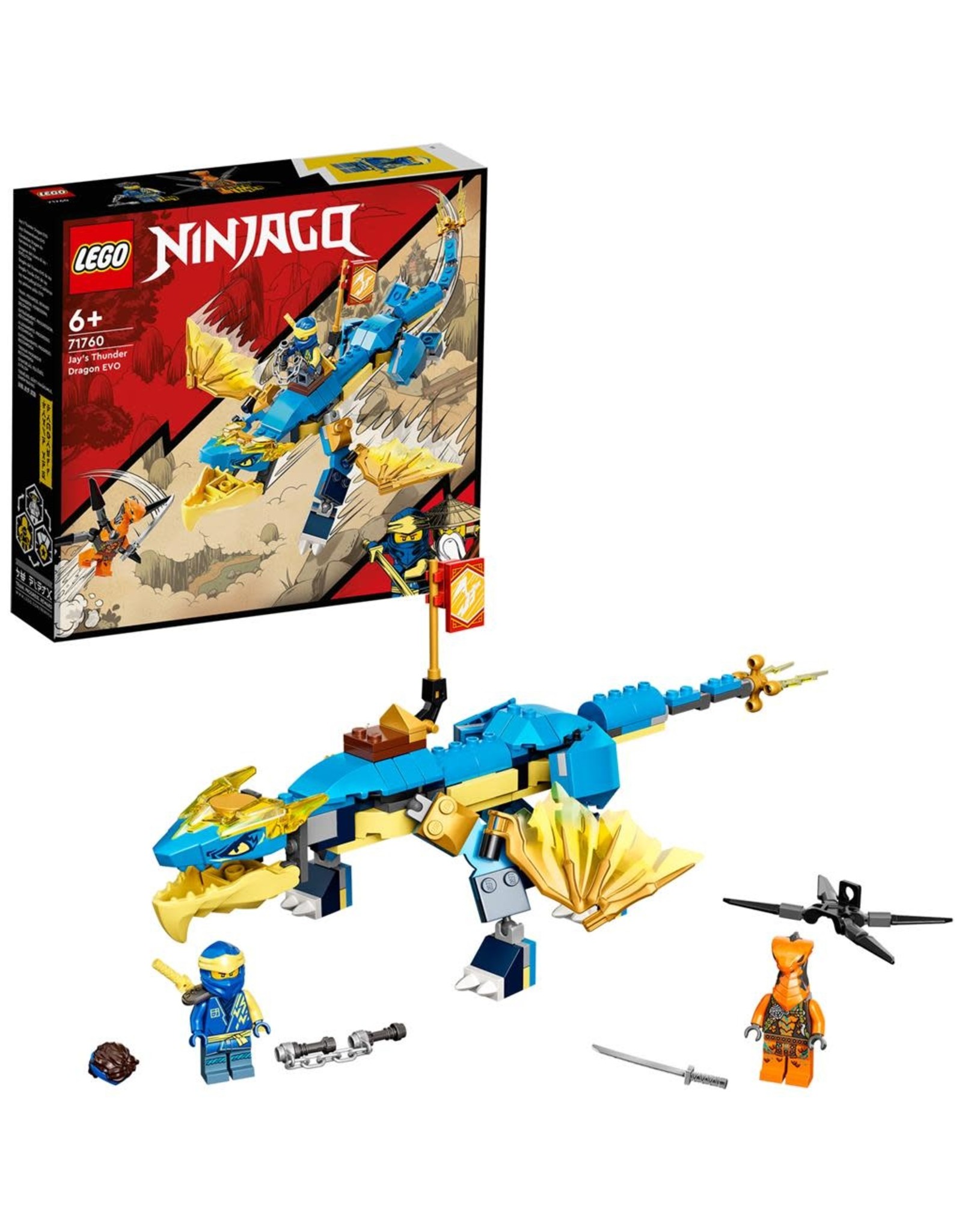 LEGO Lego Ninjago 71760 Jay's Bliksemdraak EVO – Jay's Thunder Dragon