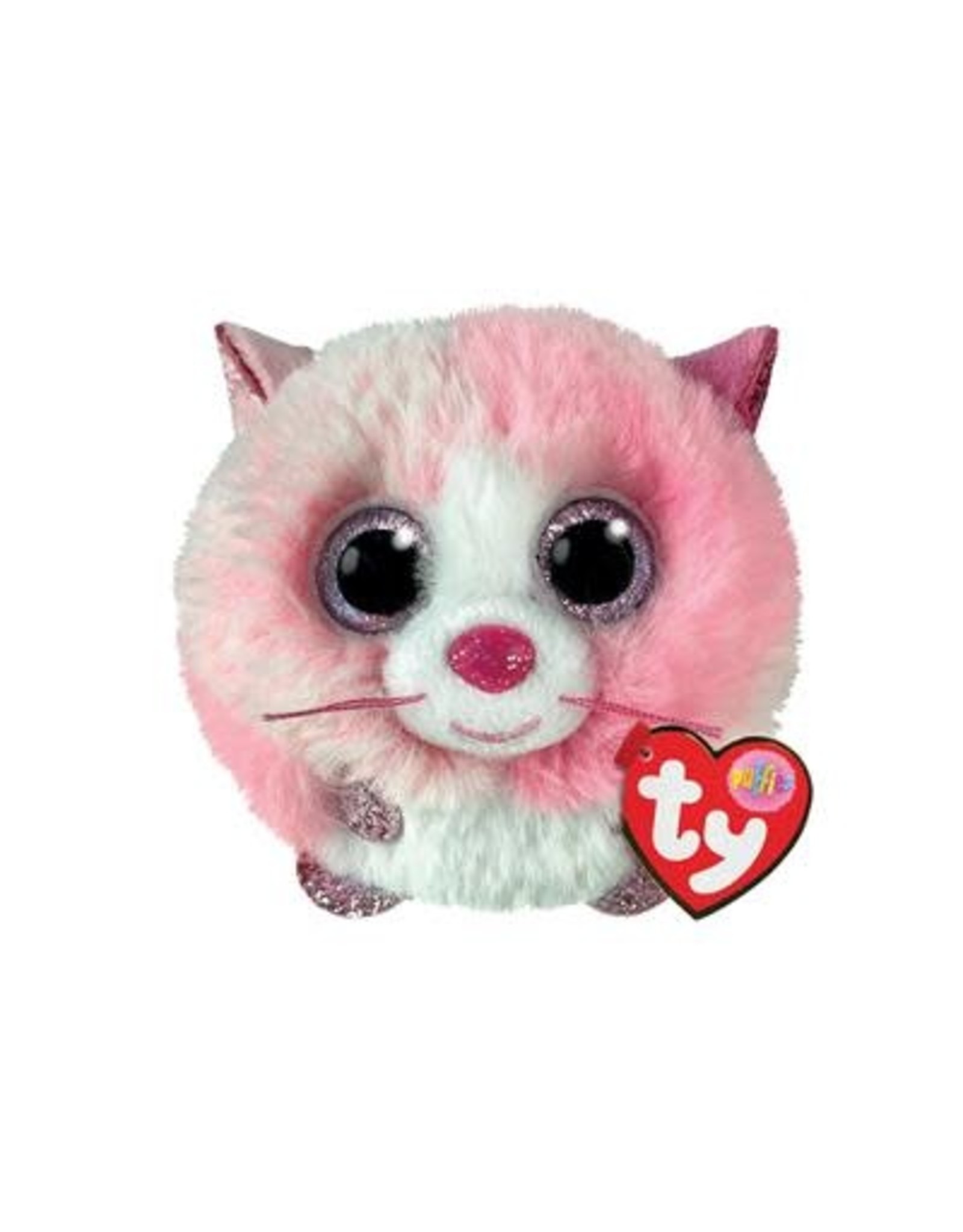 Ty Ty Teeny Puffies Tia  de roze Kat 10cm