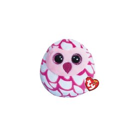 Ty Ty Teeny Squish a Boo Pinky de Roze/Witte Uil - 8cm