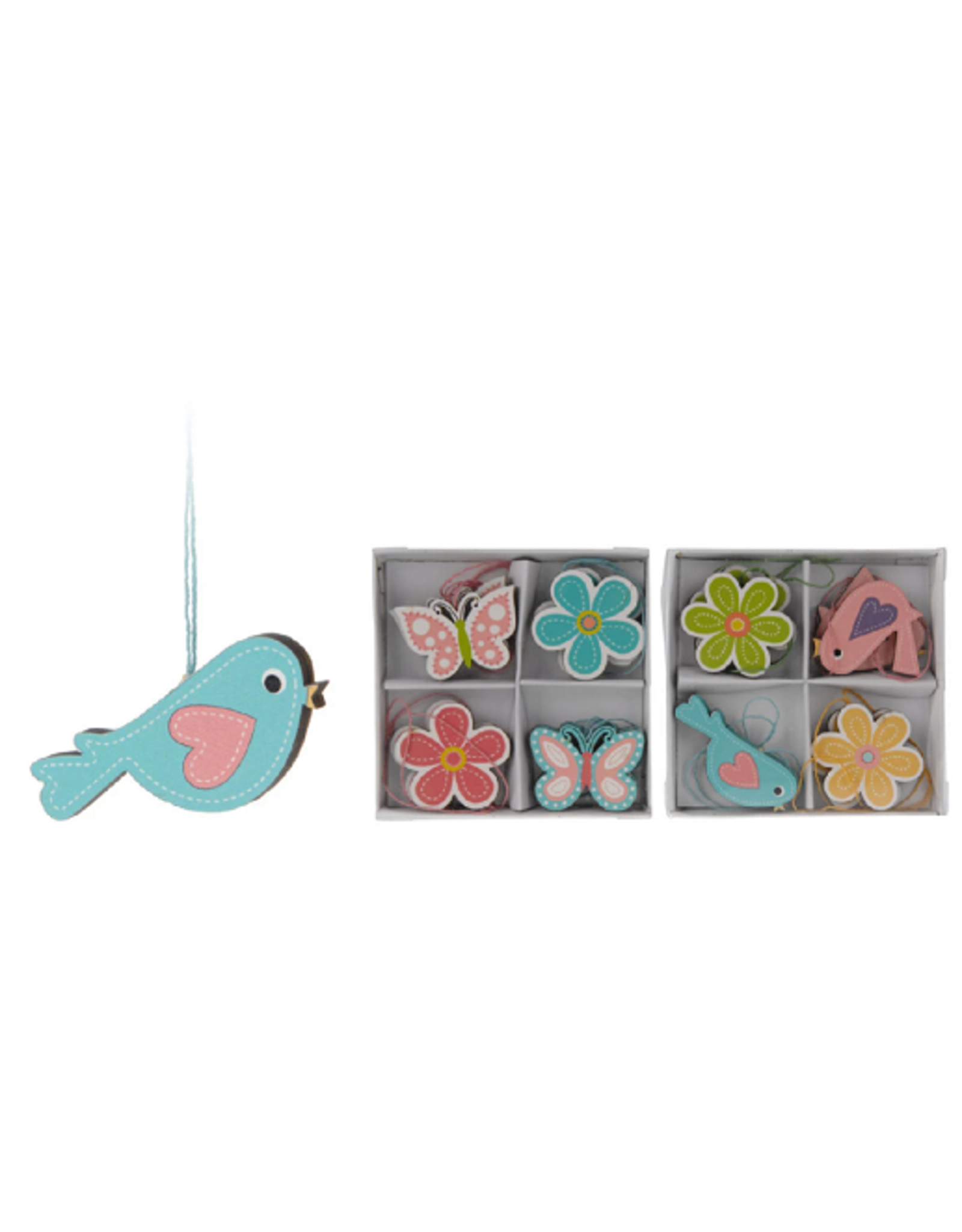 AM/63 Paasset Hangdecoratie 8-delig -  2 assorti