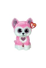 Ty Ty Beanie Boo's Hunk de roze/witte Husky 15 cm, Valentijn