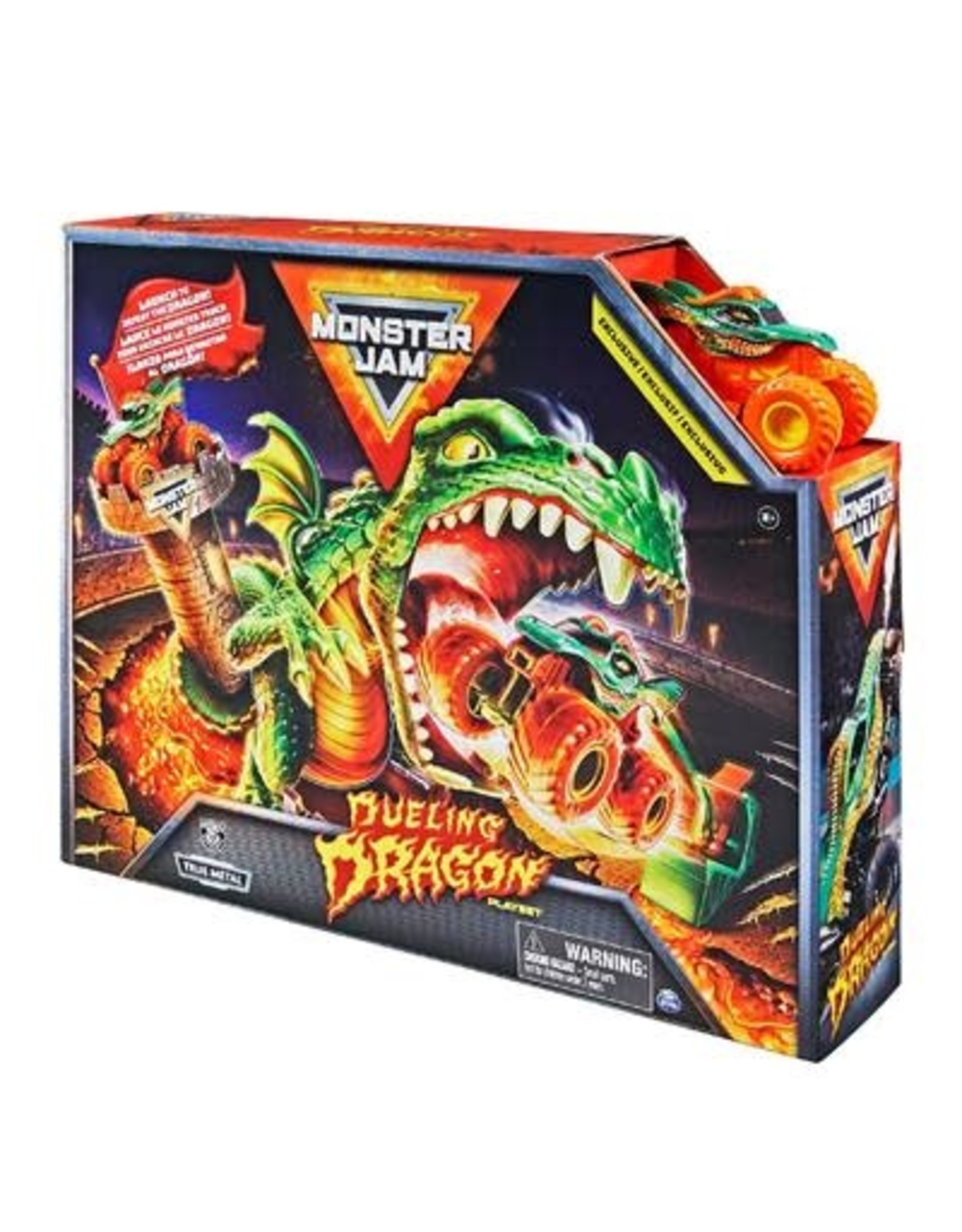 Spinmaster Monster Jam 1:64 Duelling Dragon Stunt Playset, Draken speelset