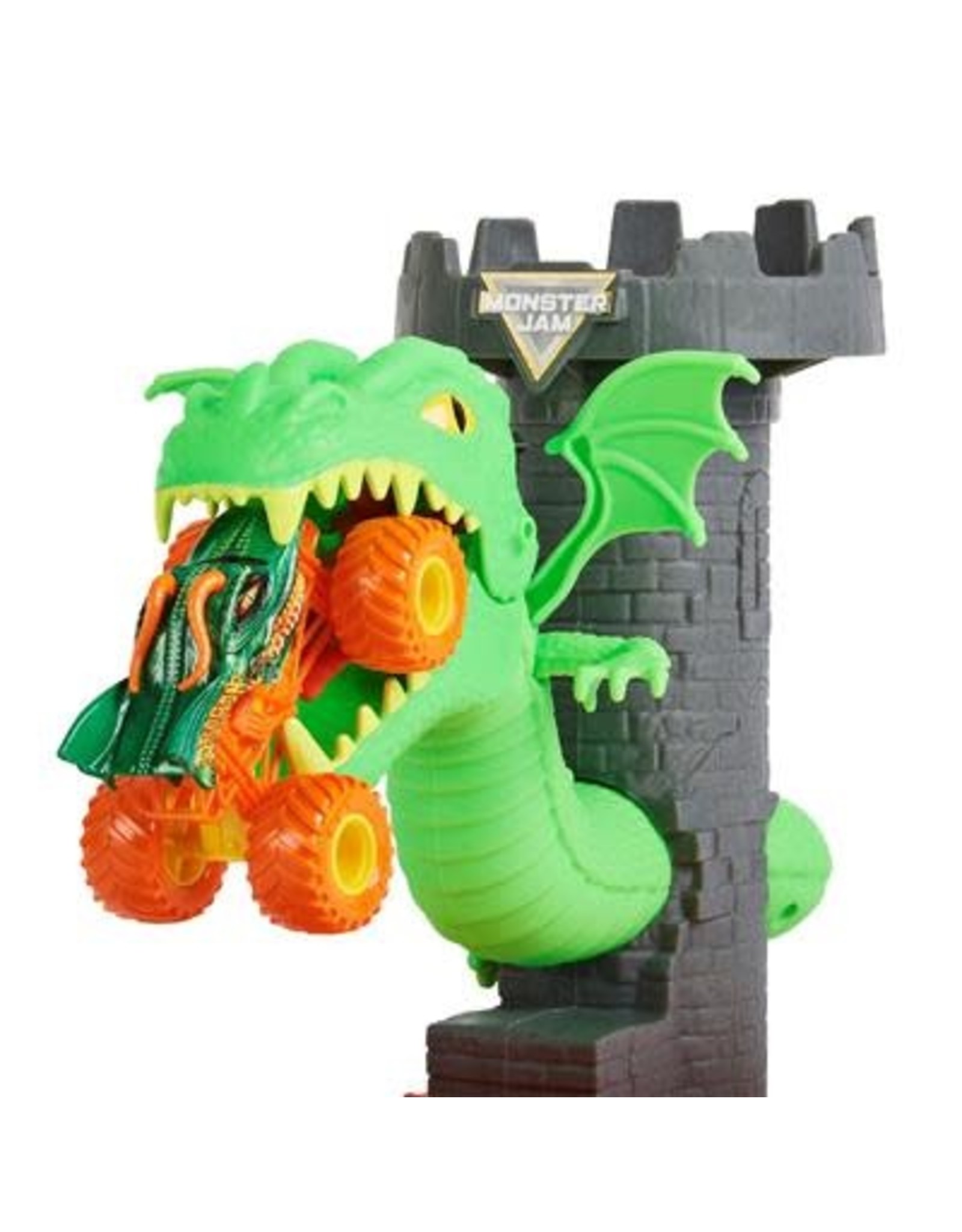 Spinmaster Monster Jam 1:64 Duelling Dragon Stunt Playset, Draken speelset