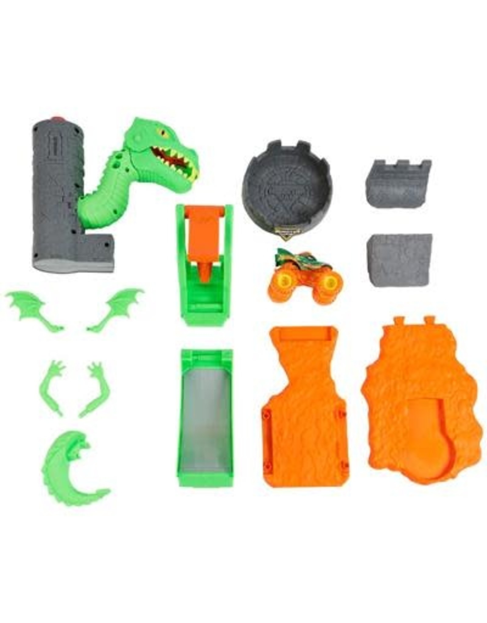 Spinmaster Monster Jam 1:64 Duelling Dragon Stunt Playset, Draken speelset