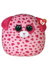 Ty Ty Squish a Boo Tickle de roze hartjes hond 31cm