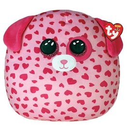 Ty Ty Squish a Boo Tickle de roze hartjes hond 31cm