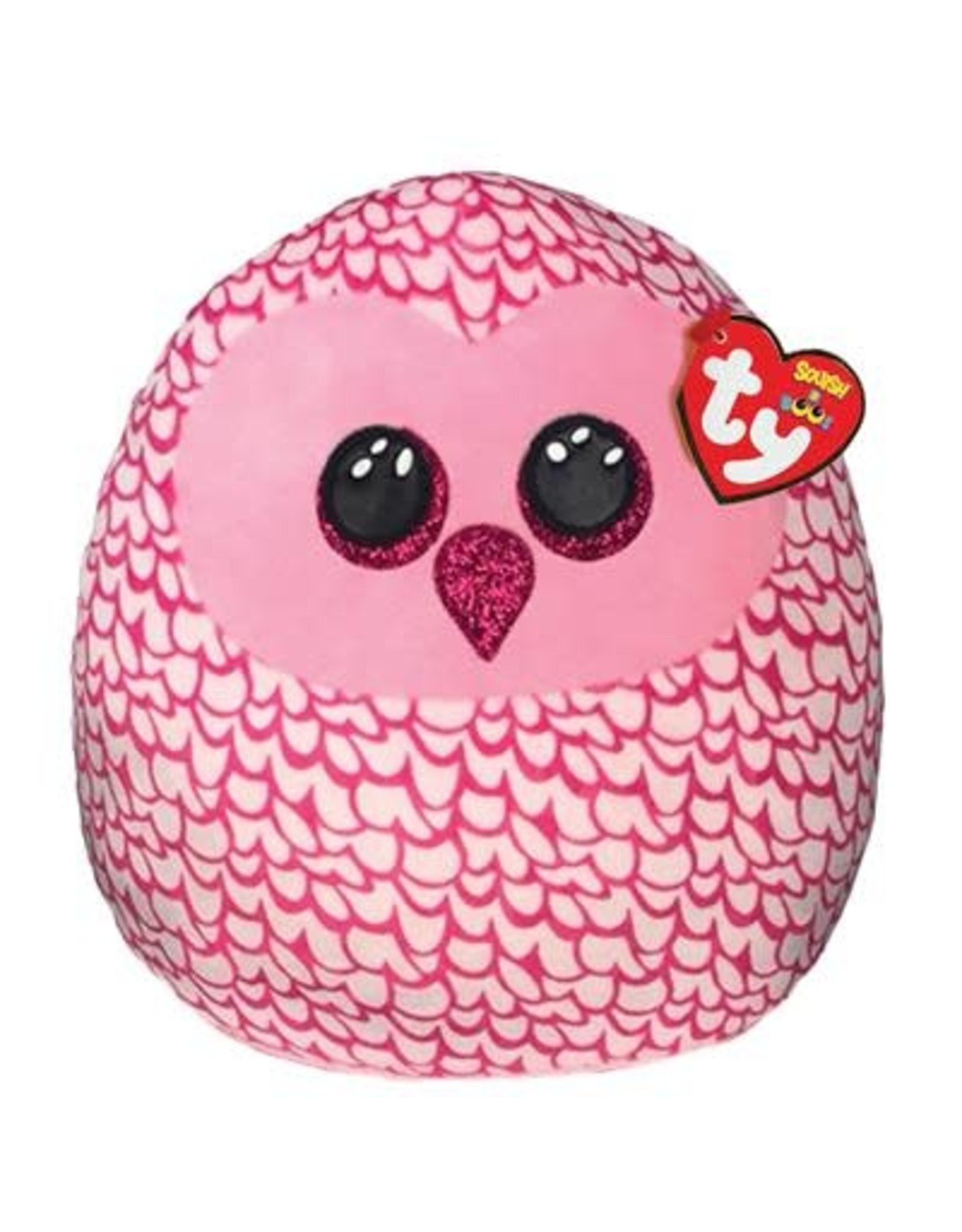 Ty Ty Squish a Boo Pinky de roze Uil 31cm