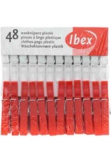 Ibex Ibex Wasknijpers Plastic, 48 Stuks