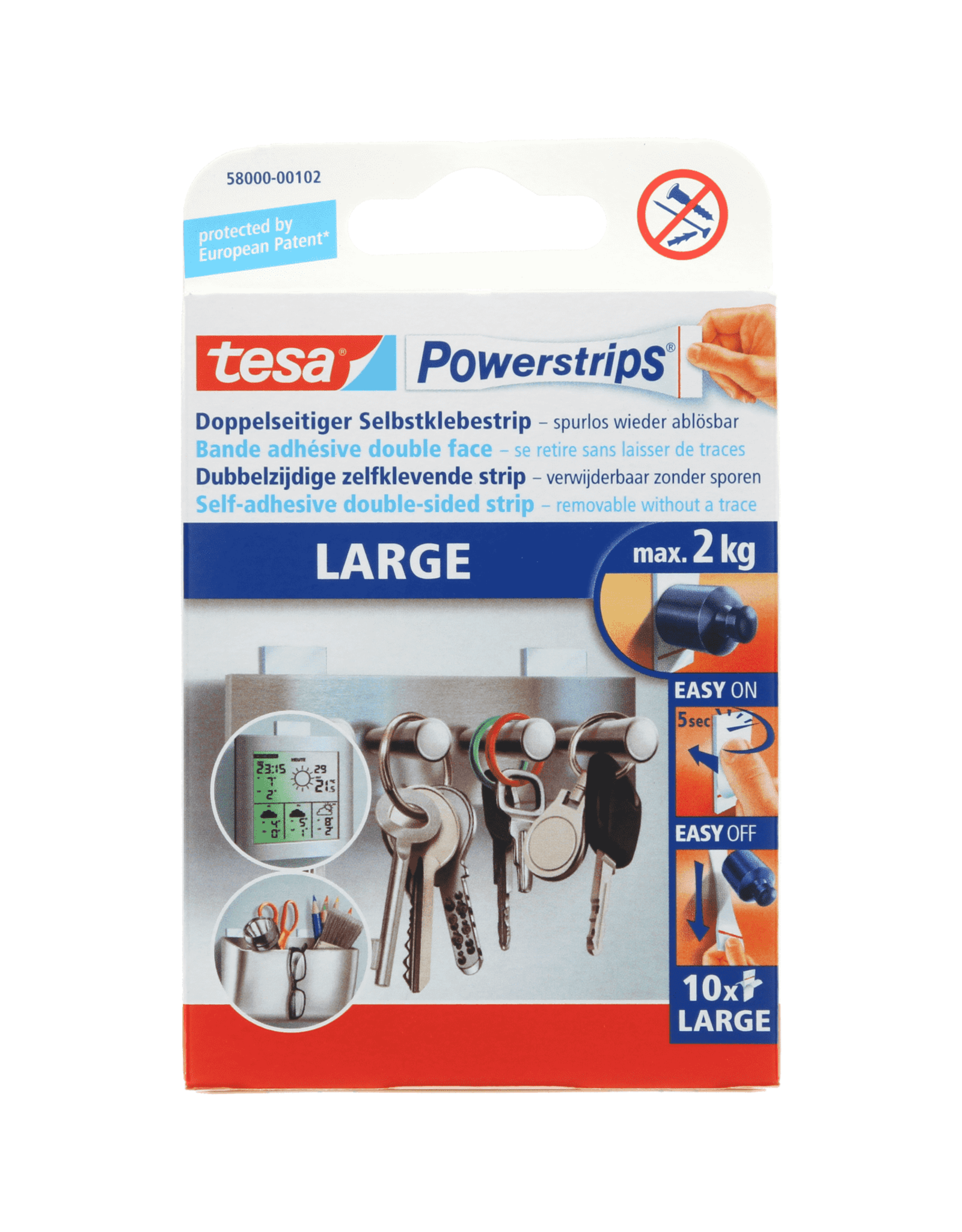 Tesa Tesa Powerstrips Large 2Kg