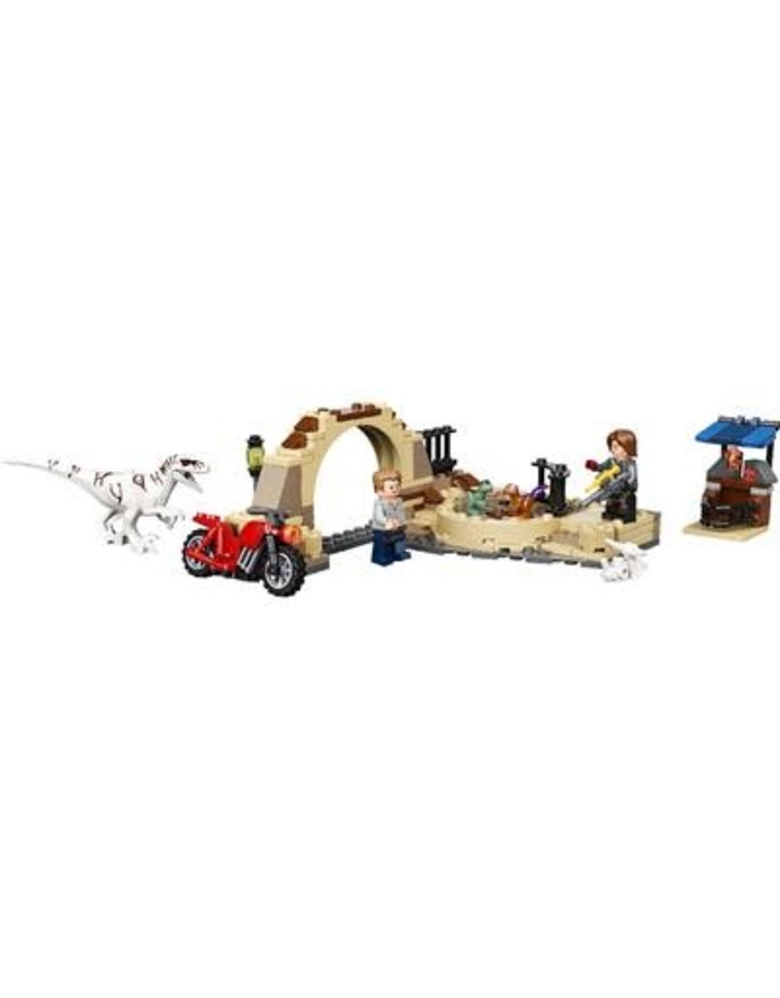LEGO Lego Jurassic World 76945 Atrociraptor Dinosaurus Motorachtervolging