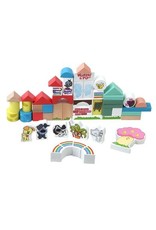 Rubo Toys Woezel en Pip houten blokken 50dlg - ton