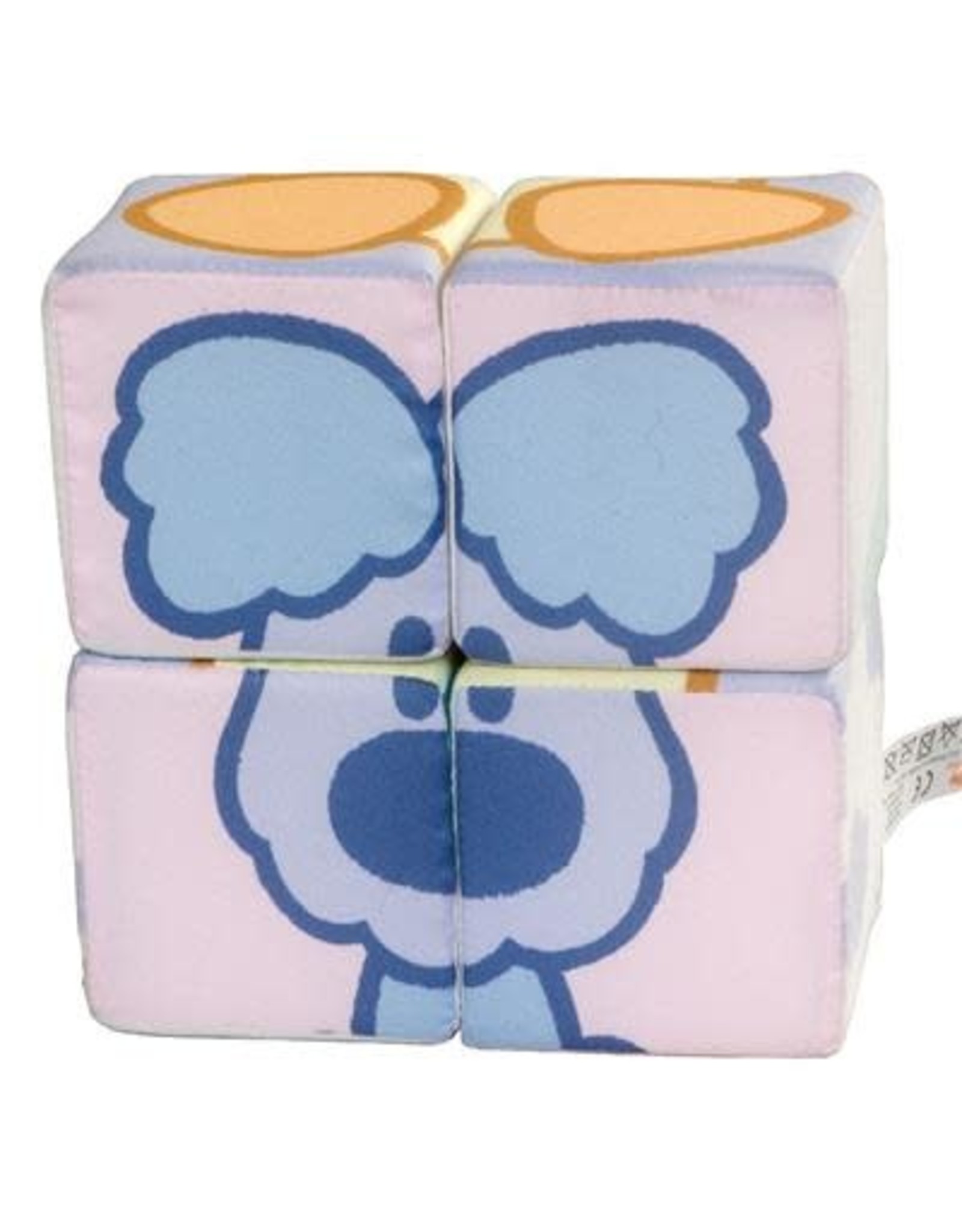 Rubo Toys Woezel en Pip Baby Stoffen Blokken Puzzel