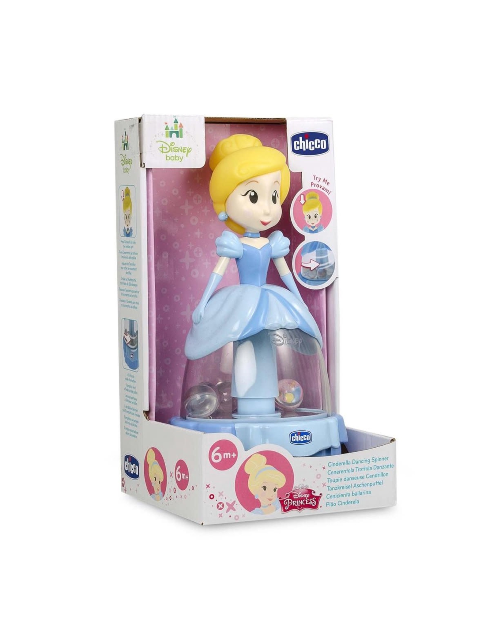 Chicco Chicco  Disney Assepoester Dansende Draaitol - Cinderella Dancing Spinner -