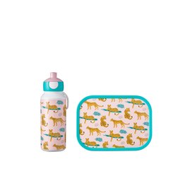 Mepal Mepal Lunchset Campus Leopard  Drinkbeker pop-up + Lunchbox