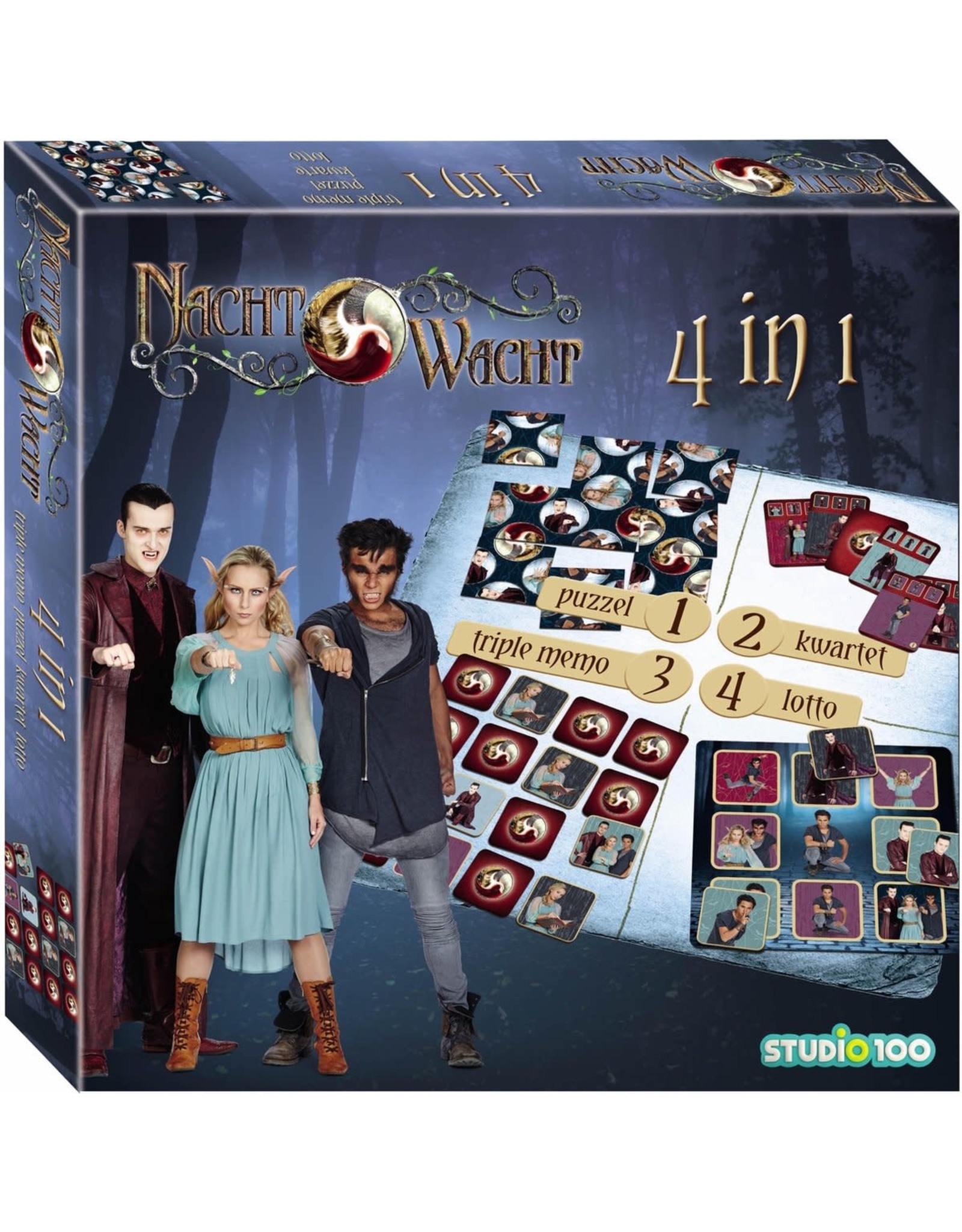 Studio 100 Studio 100 Spel Nachtwacht - 4 in 1