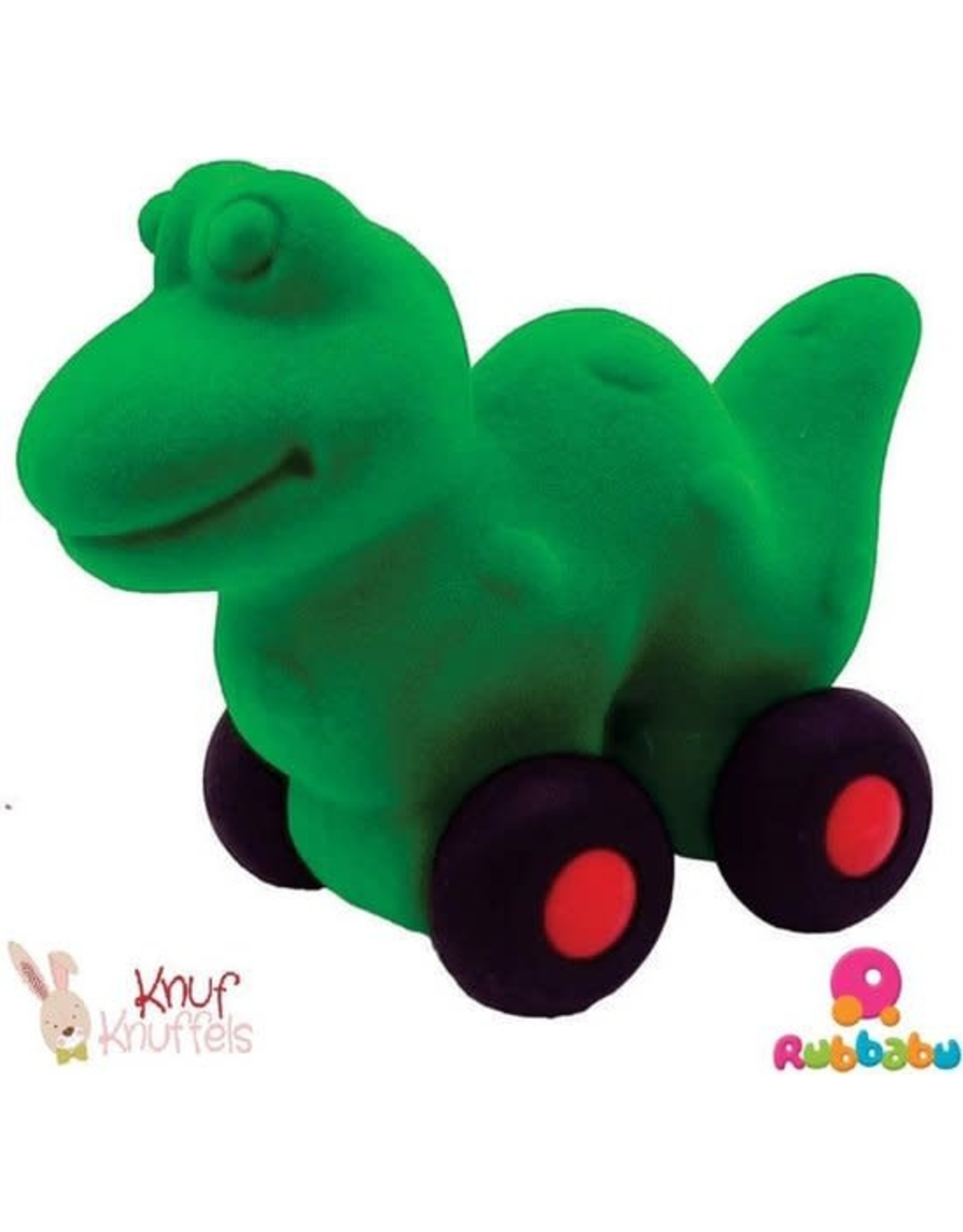 Rubbabu Rubbabu Aniwheelies Groene Dinosaurus op wielen 0+