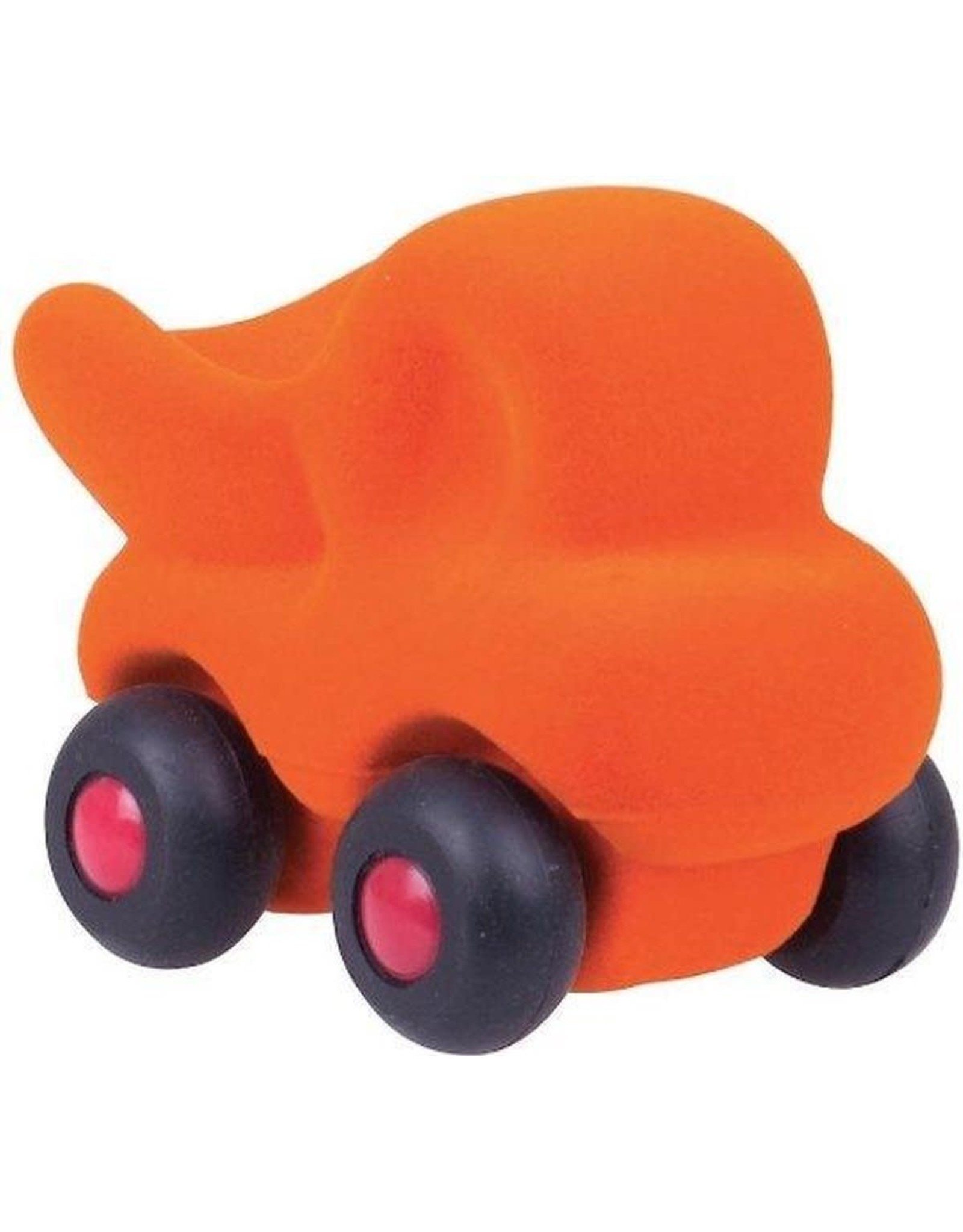 Rubbabu Rubbabu The Micro  Oranje Vrachtwagen op wielen0+