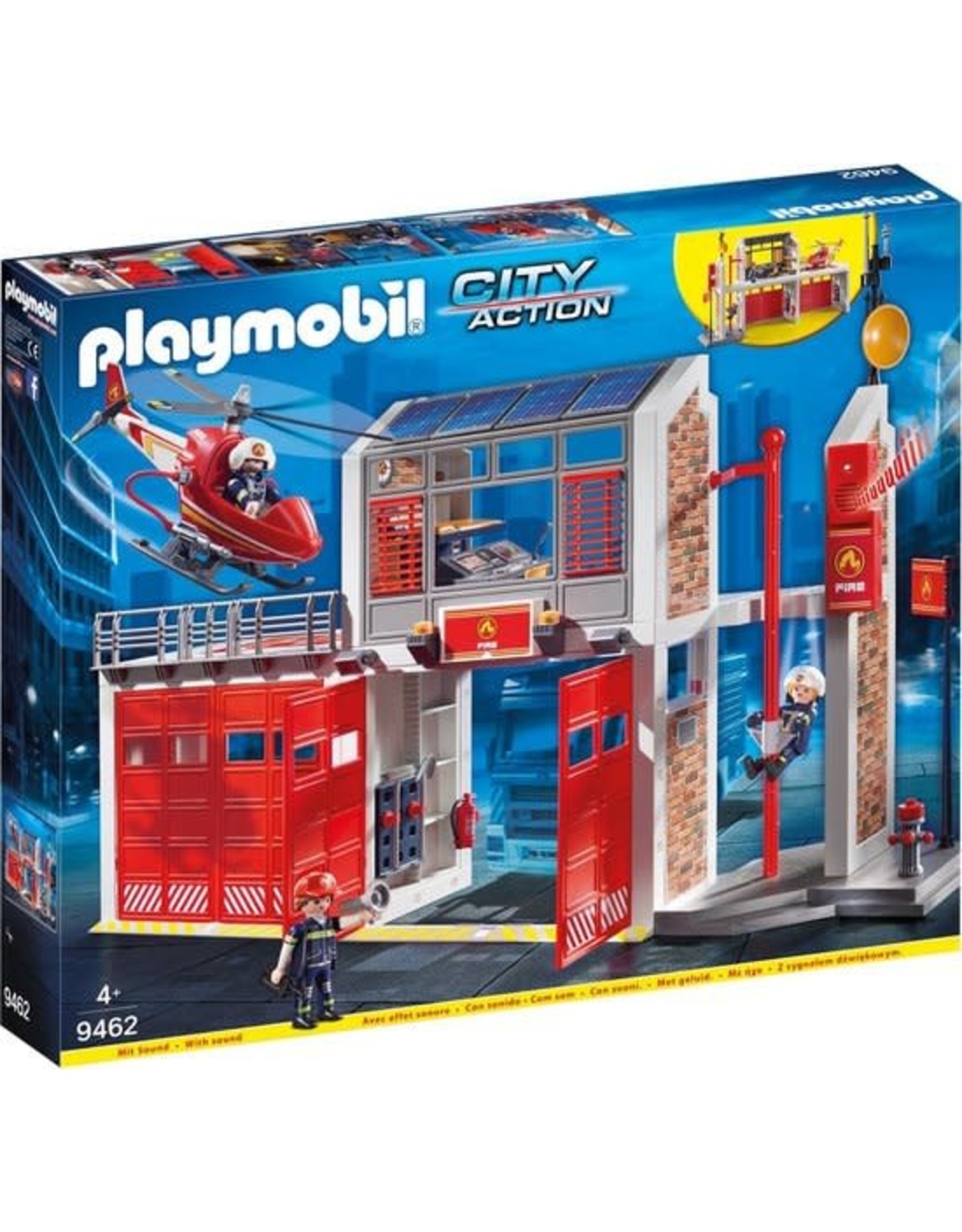 Playmobil Playmobil City Action 9462 Brandweerkazerne met Geluid