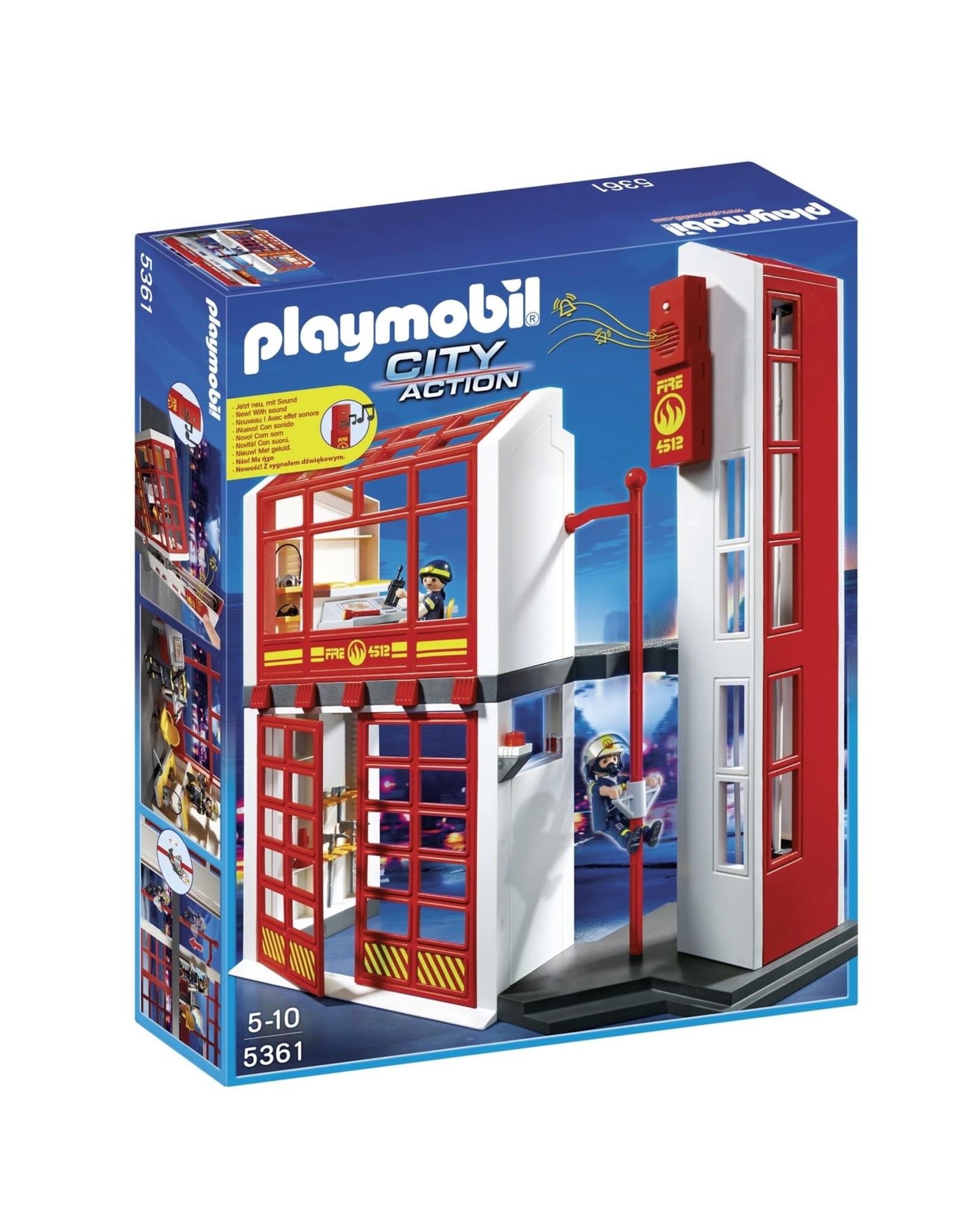 Playmobil Playmobil City Action 5361 Brandweerkazerne met Sirene