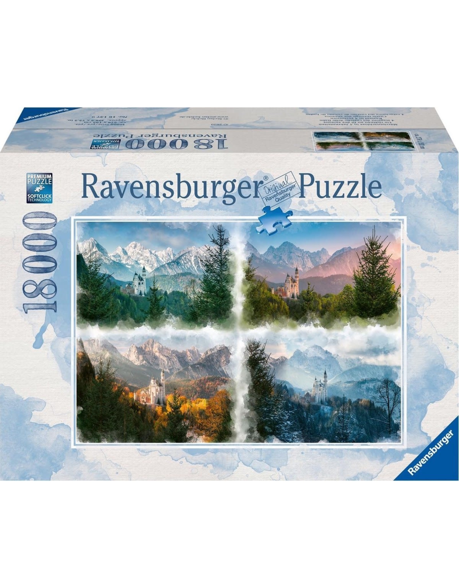 Ravensburger Ravensburger Puzzel 161379 Slot Neuschwanstein  in 4 Seizoenen  18000 stukjes