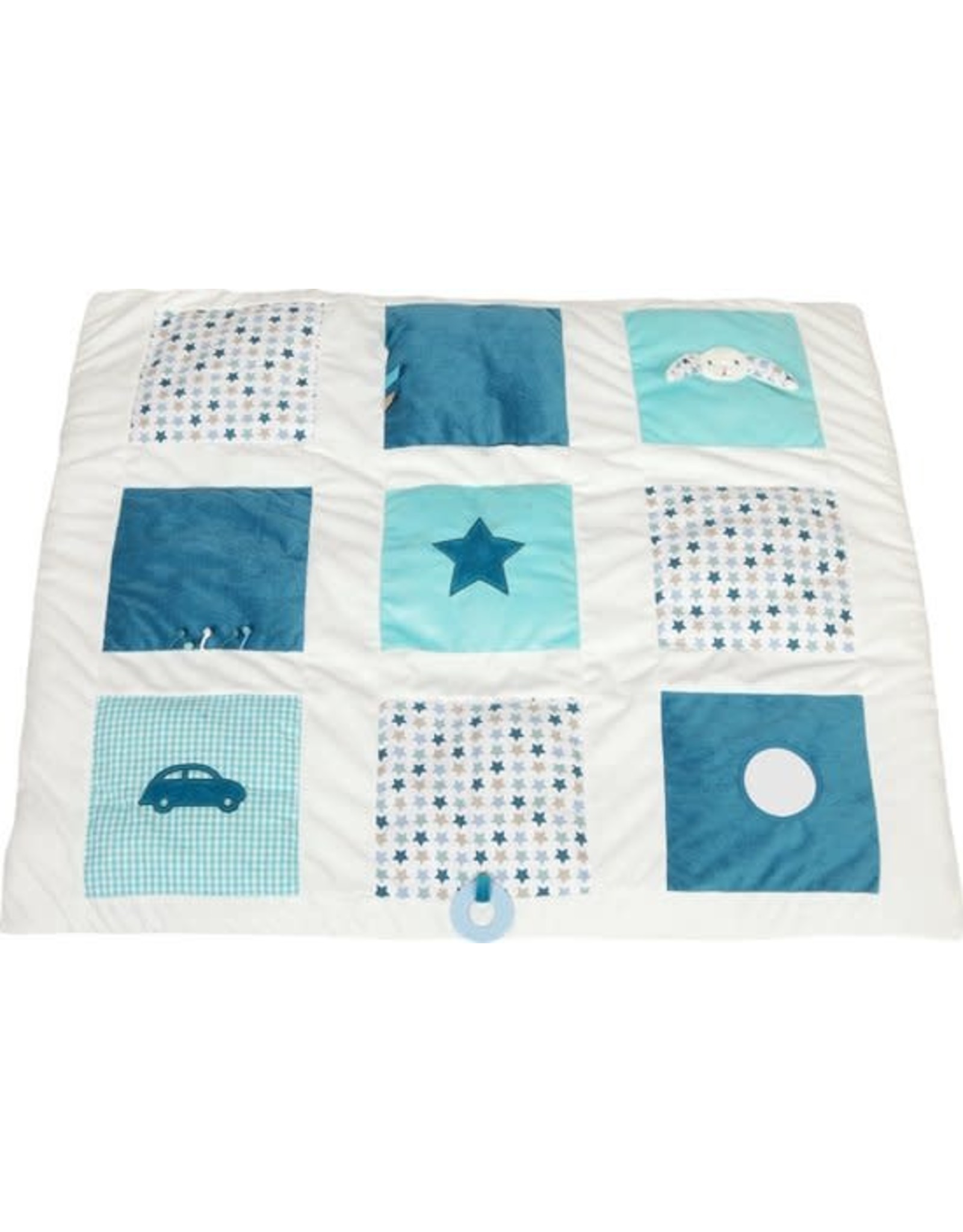 Tiamo Little Dutch Boxkleed Mixed Stars blauw