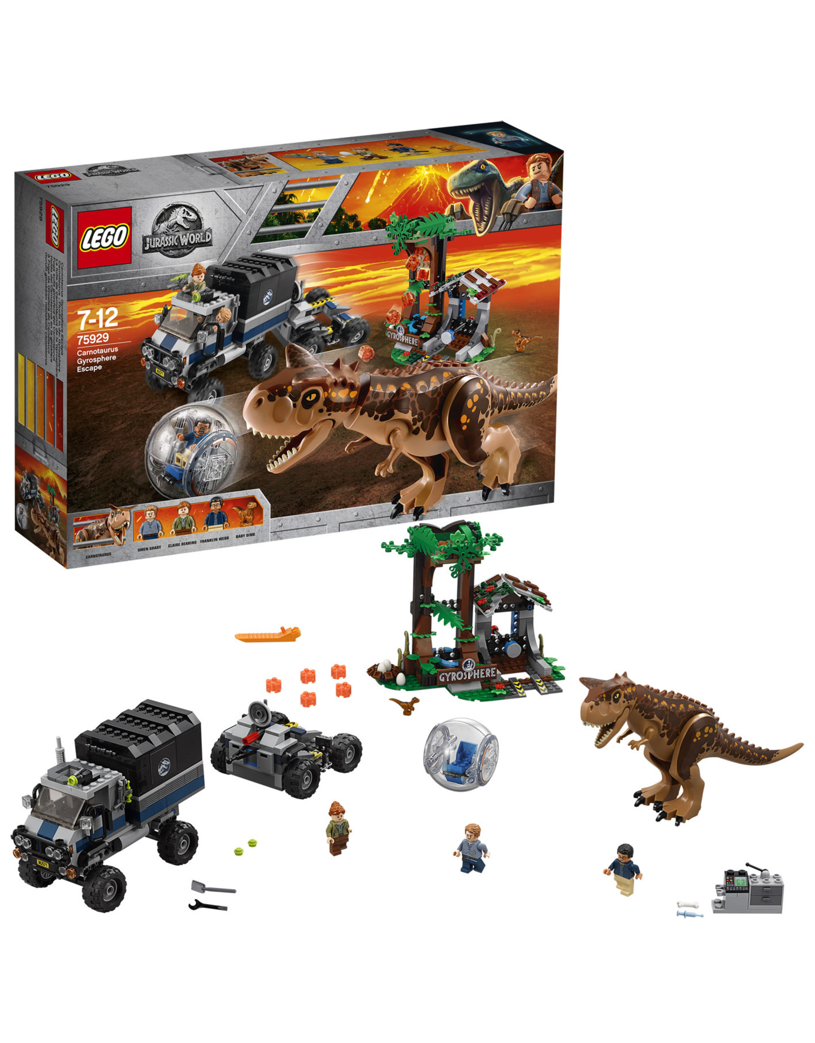 LEGO Lego Jurassic World 75929 Gyrobolontsnapping van Carnotaurus