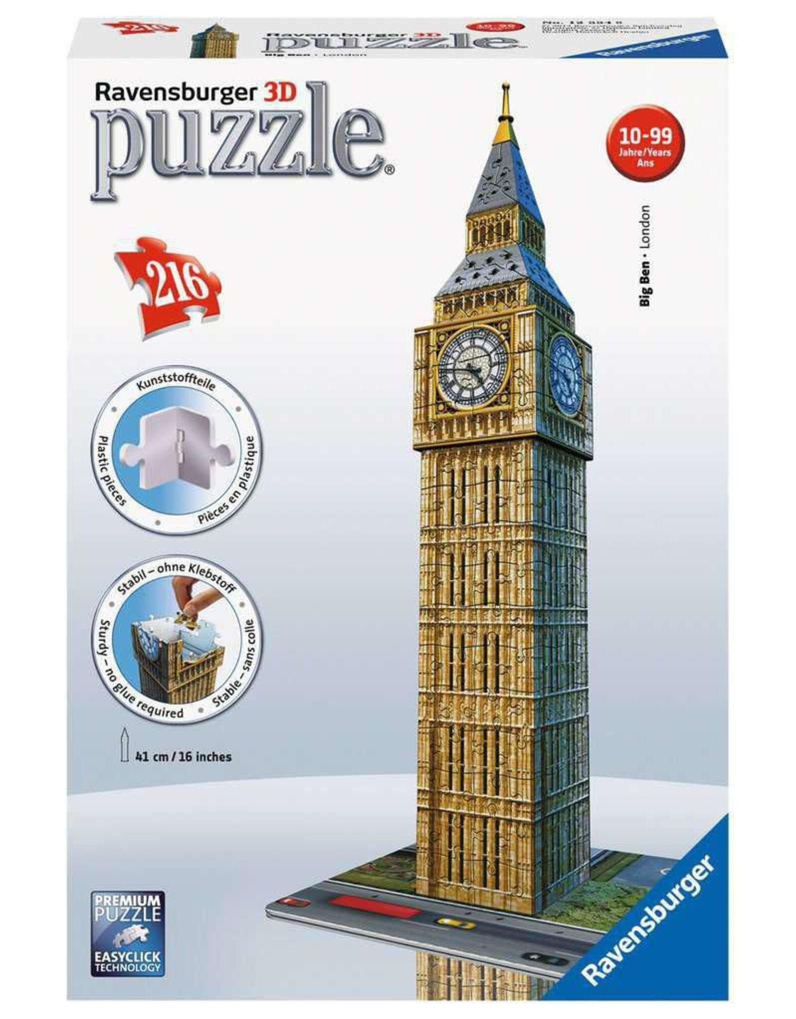 Ravensburger Ravensburger 3D Puzzel 125548 Big Ben -  216 Stukjes