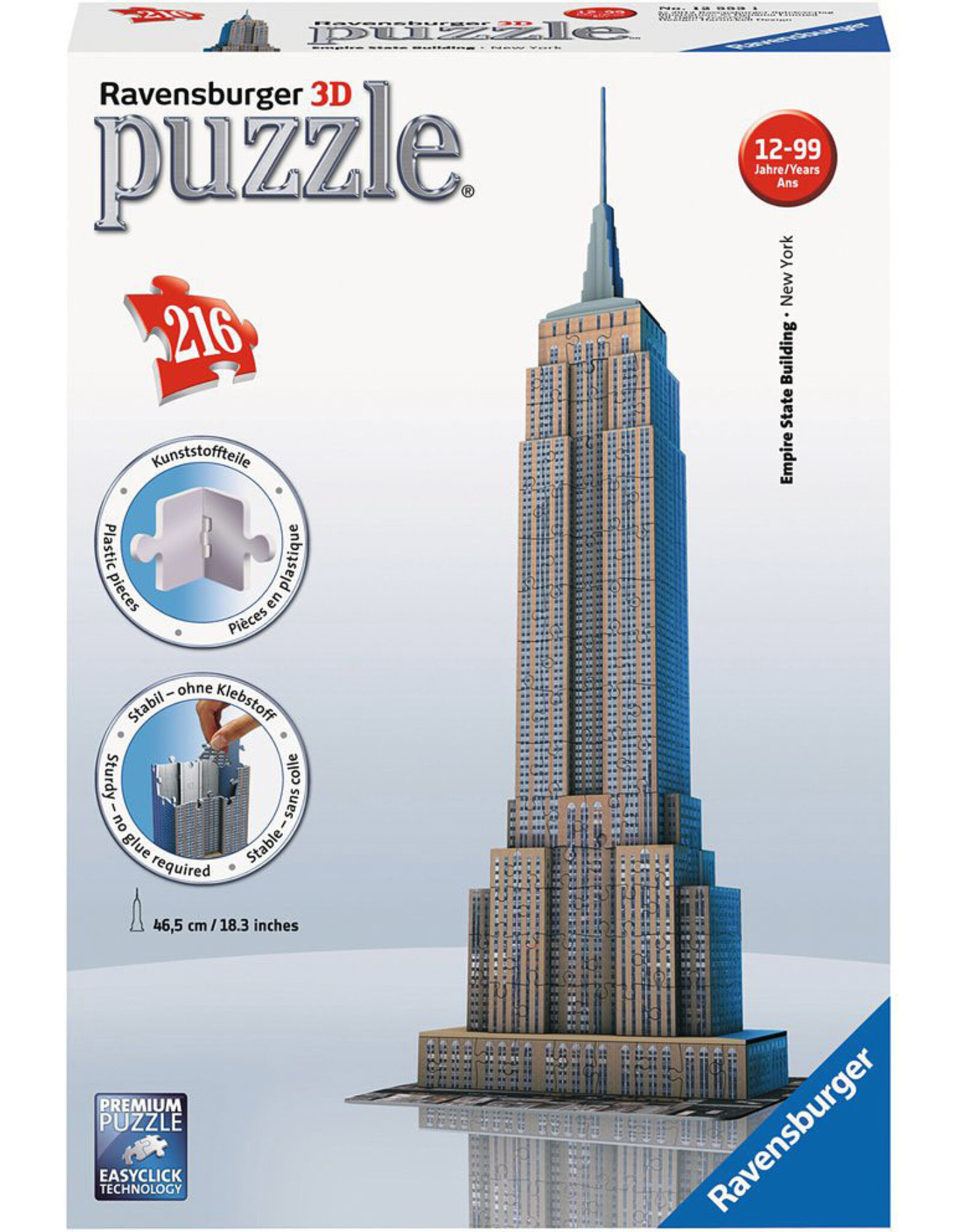 Ravensburger Ravensburger 3D Puzzel 125531 Empire State Building -  216 Stukjes