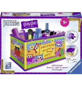 Ravensburger Ravensburger 3D Puzzel 121052 Opbergdoos Girly Girl Edition Funky Owls -223 Stukjes