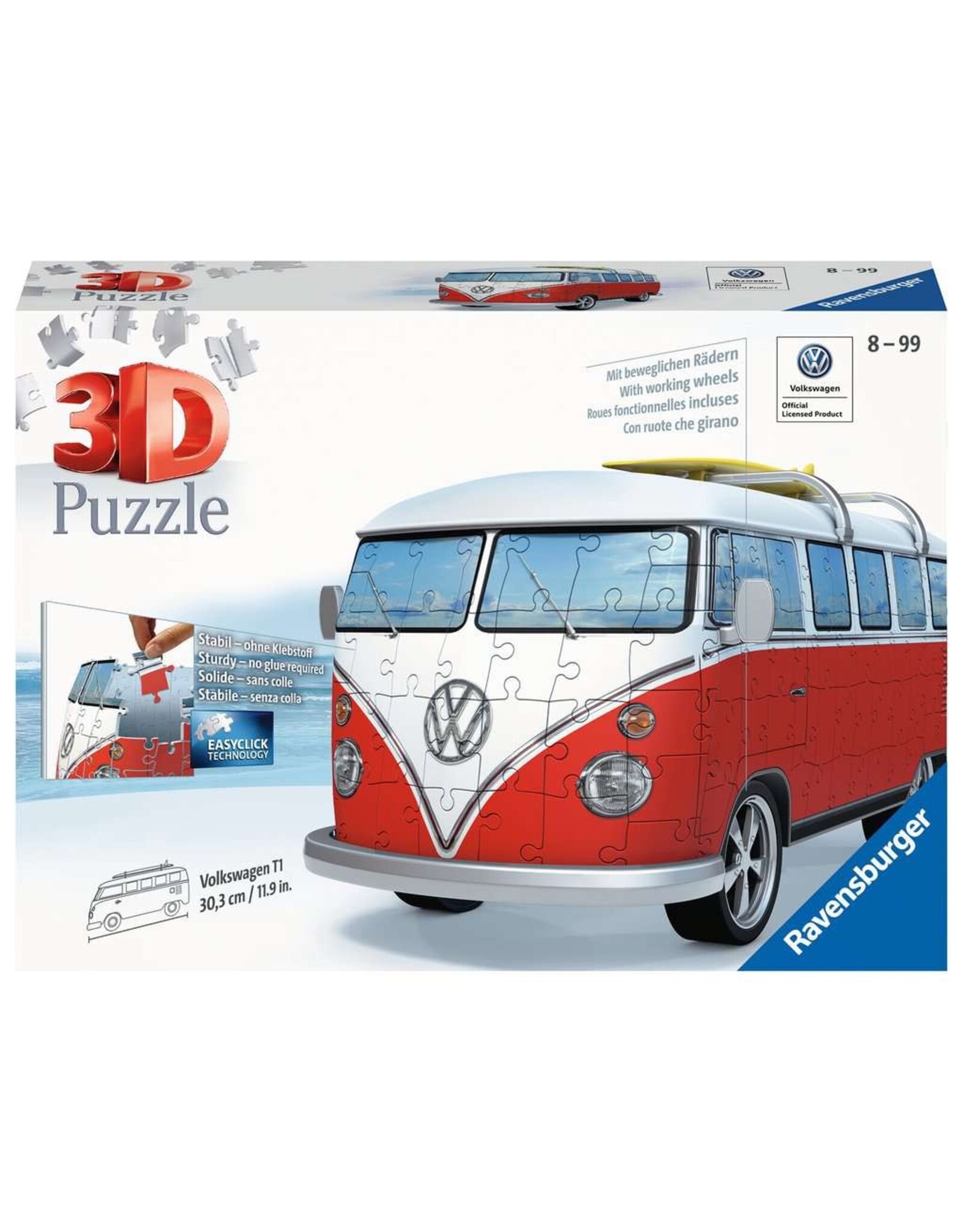 Ravensburger Ravensburger 3D Puzzel 125166 Volkswagen T1 - 162 Stukjes