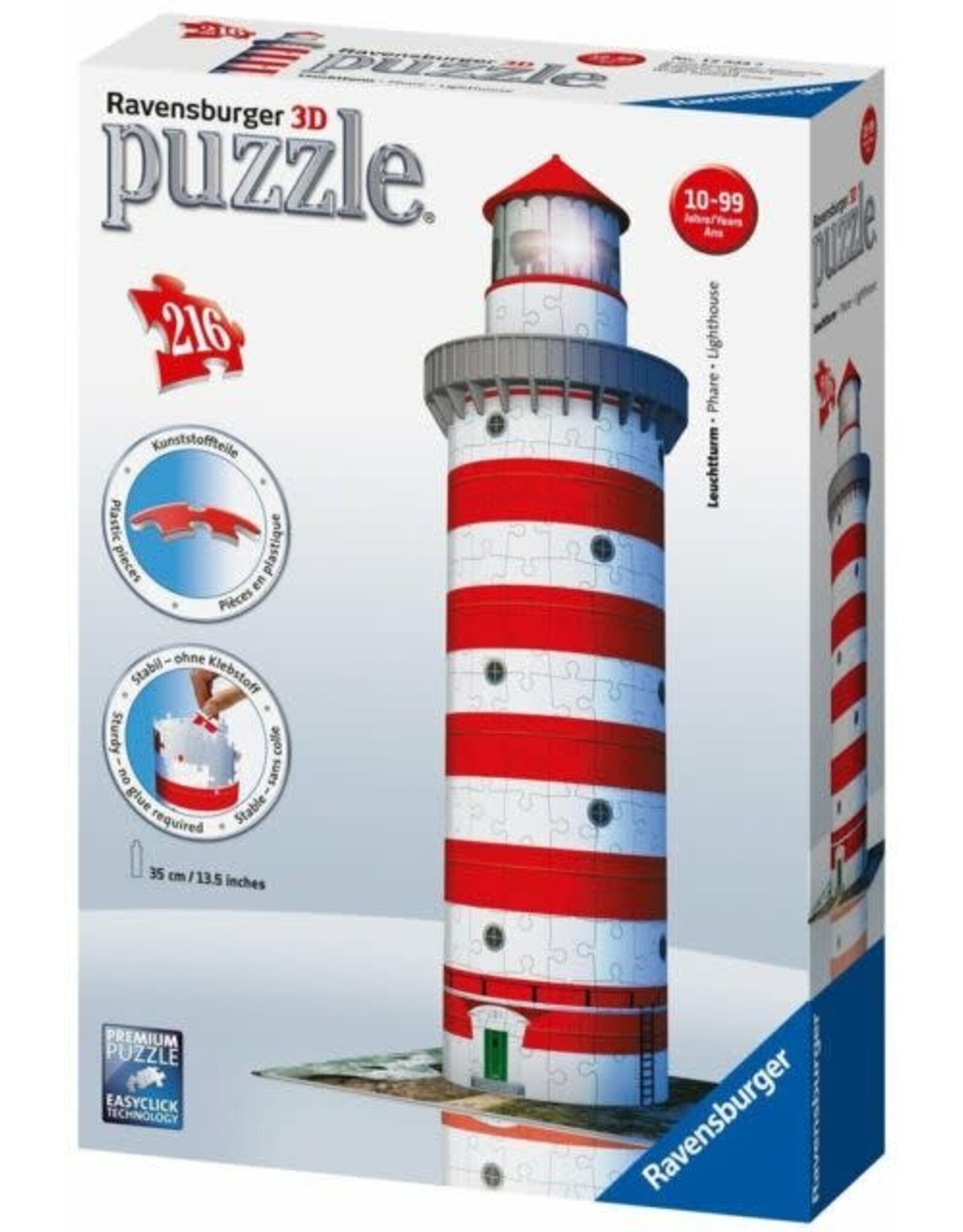 Ravensburger Ravensburger 3D Puzzel 125555 Vuurtoren - 216 Stukjes