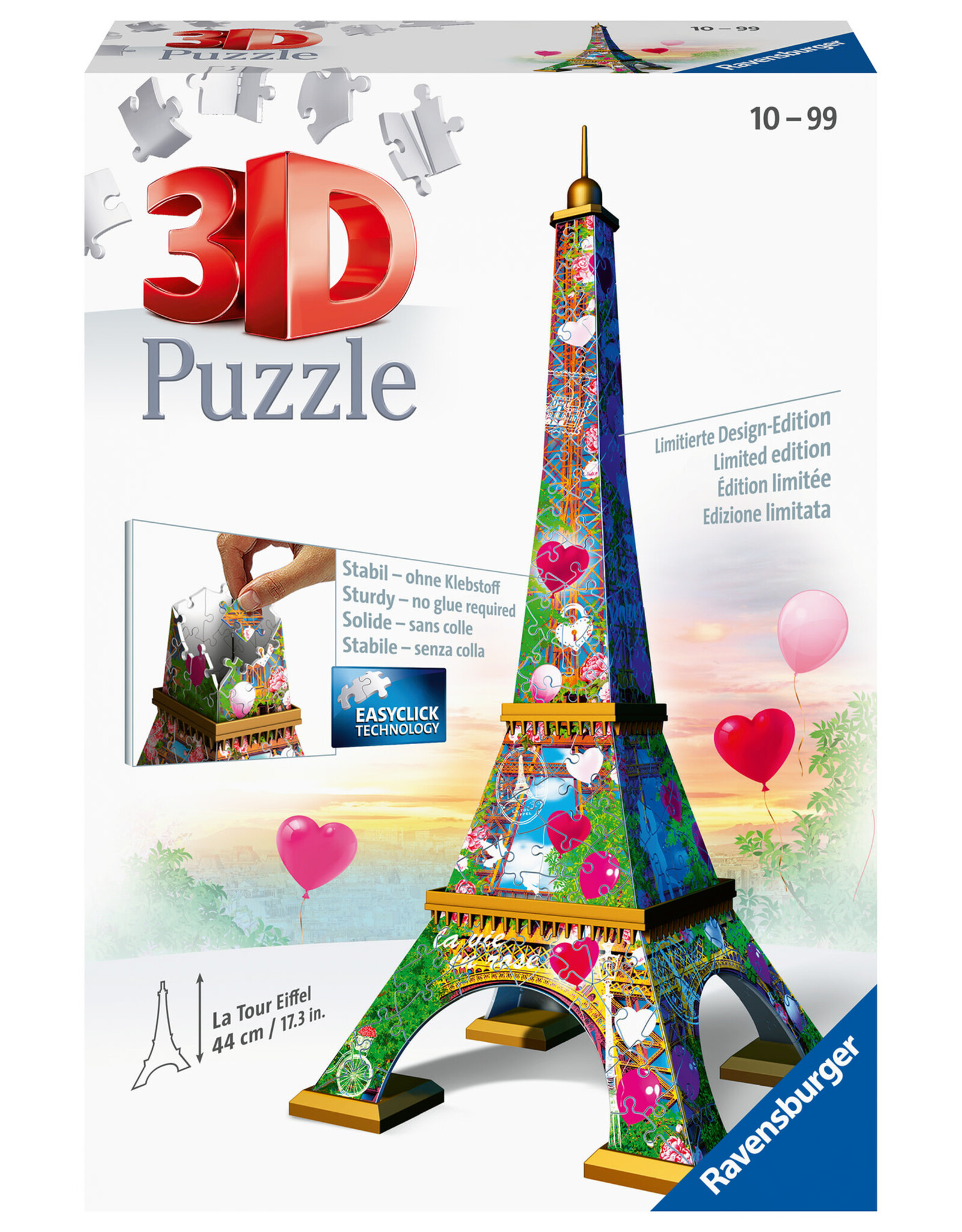 Ravensburger Ravensburger 3D Puzzel 111831 De Eiffeltoren Love Edition -  216 Stukjes