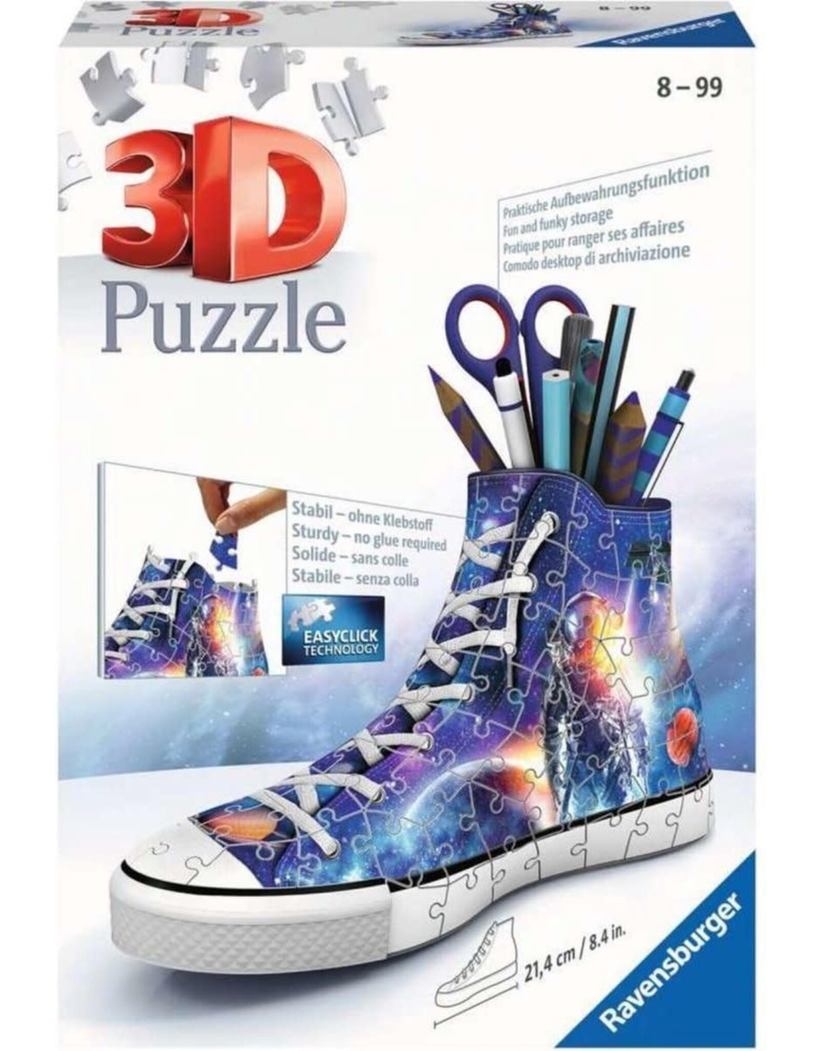 Ravensburger Ravensburger 3D Puzzel 112517 Sneaker Astronauts / Galaxy (108 Stukjes)