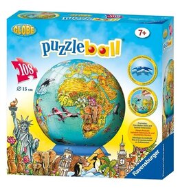Ravensburger Ravensburger 3D Puzzleball 122127 Kinder Aarde - 108 Stukjes