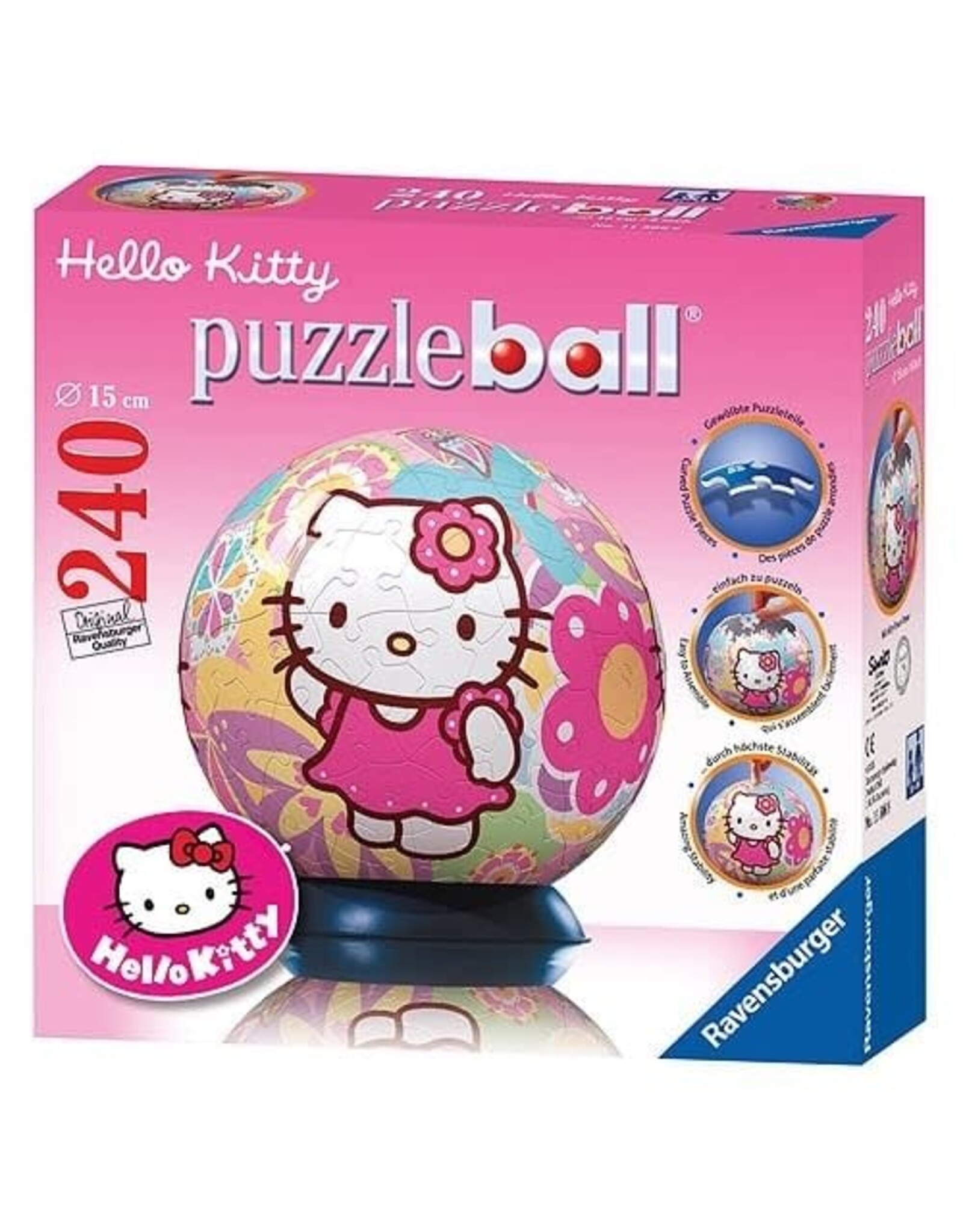 Ravensburger Ravensburger 3D Puzzleball 115068 Hello Kitty - 240 Stukjes