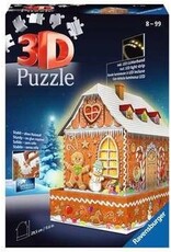 Ravensburger Ravensburger 3D Puzzel 112371 Peperkoekenhuis Night Edition - 216 Stukjes