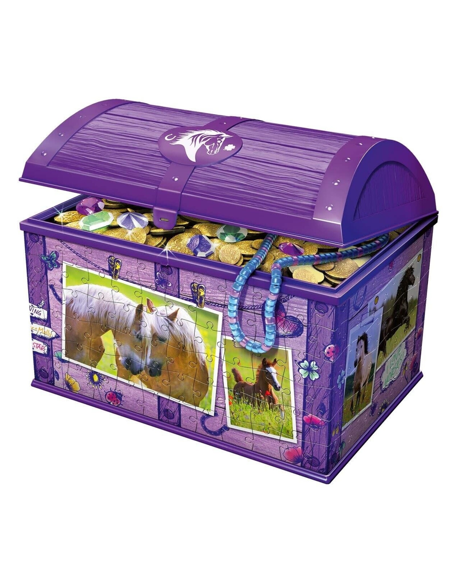 Ravensburger Ravensburger 3D Puzzel 111732 - Schatkist Paarden - 216 Stukjes