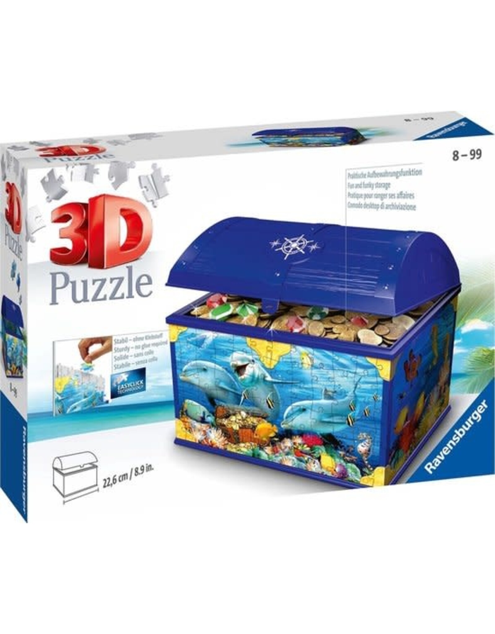 Ravensburger Ravensburger 3D Puzzel 111749 - Schatkist Onderwaterwereld - 216 Stukjes